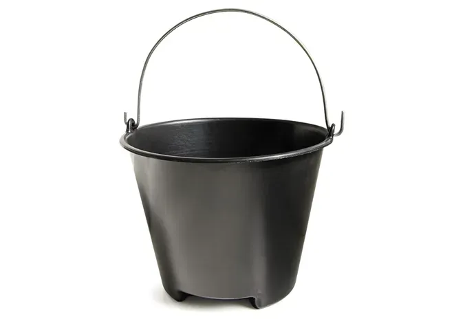 Balde Plástico Reforçado Preto 11 L Plasvale - PVL 054 — imagem 2