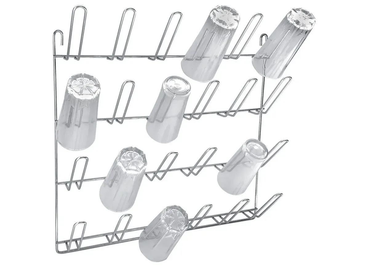 Suporte para 24 Copos Cromado Hotel Alumínio ABC - ABC 010 — imagem 2