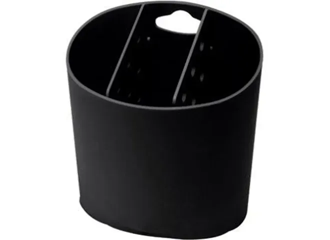 Porta Talheres Plástico Preto Coza - BRI 256 — imagem 2
