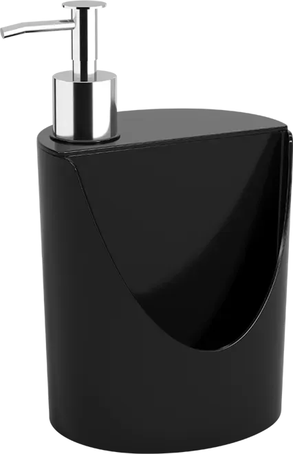 Dispenser Romeu e Julieta 600 ml Plástico Preto Coza - BRI 254 — imagem 2