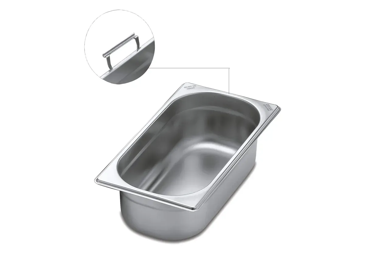 Cuba Gastronômica GN 1/3 X 100 mm Aço Inox sem Tampa com Alça Móvel Tramontina - TRM 585 — imagem 2