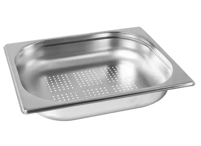Cuba Gastronômica Perfurada GN 1/2 x 65 mm Aço Inox Tecnocuba - TEC 055 — imagem 2