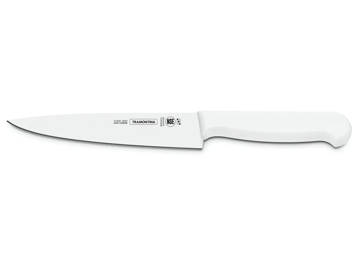 Faca Carne Aço Inox 10 Polegadas Cabo Branco Profissional Master Tramontina - TRM 973 — imagem 2