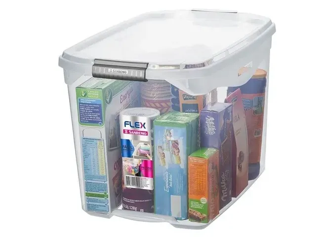 Caixa Organizadora Plástico Alta Flex 36 L SanRemo - SAN 189 — imagem 2