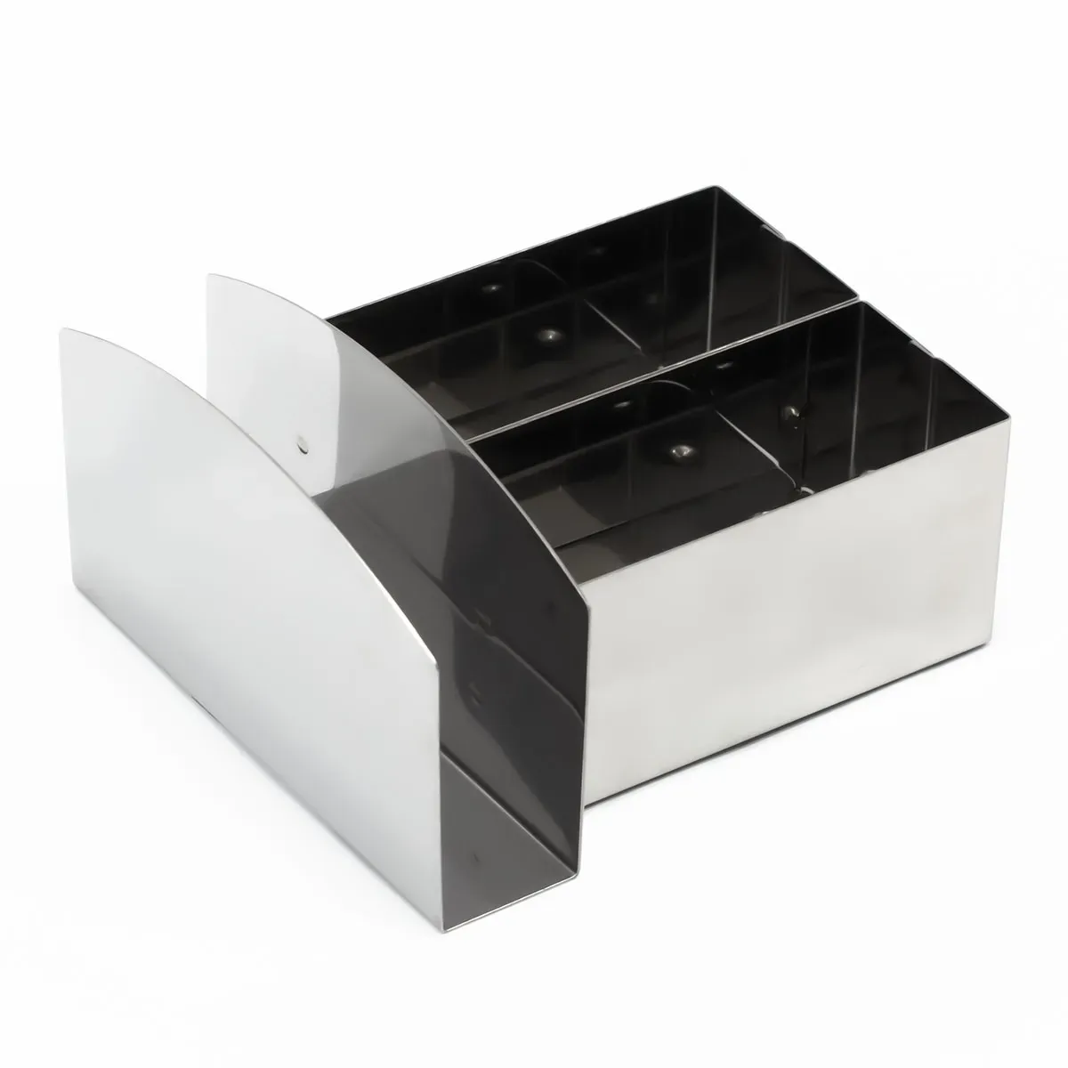 Porta Sachês e Guardanapo Aço Inox com Divisórias Allissan Inox - ALI 019 — imagem 2