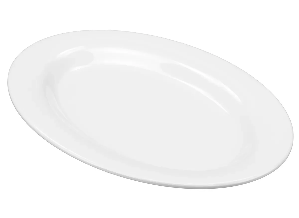 Travessa Melamina Rasa 25 cm Branca Profissional Gourmet Mix - MMX 352 — imagem 2