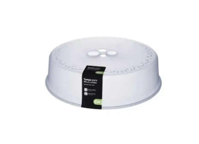 Tampa para Micro-ondas Plástica 26 cm Natural Coza - BRI 477 — imagem 2