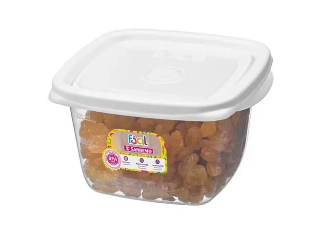 Pote Plástico Quadrado 360 ml Fácil SanRemo - SAN 020 — imagem 2