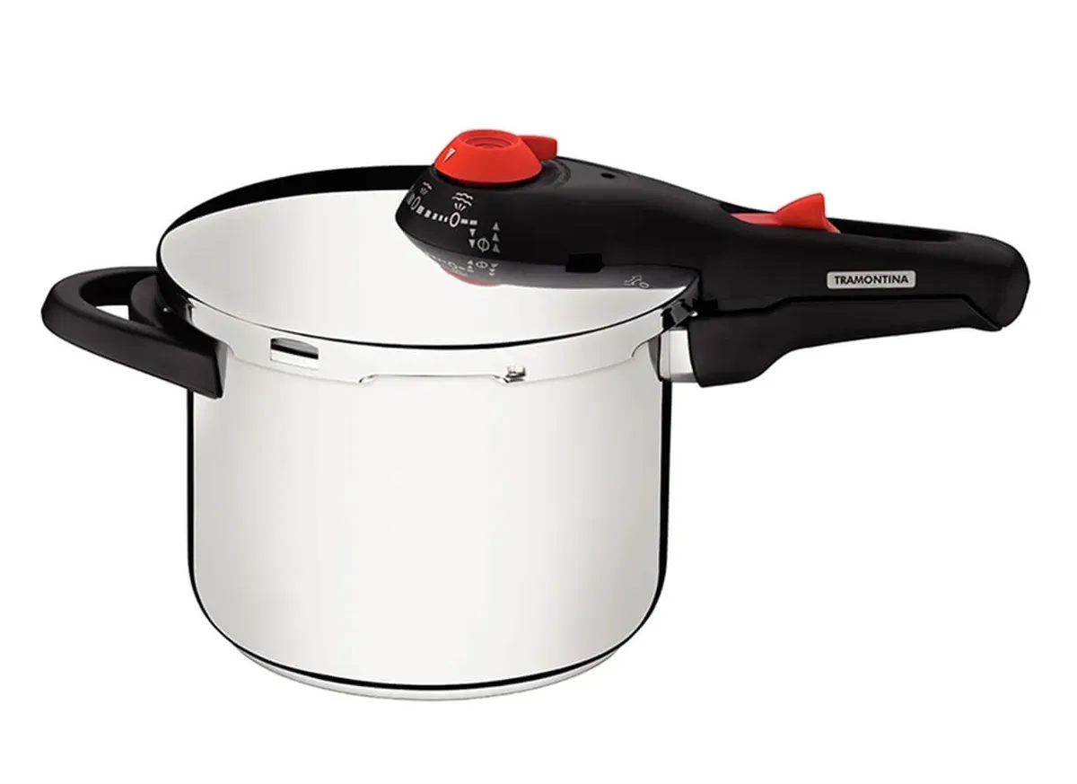 Panela de Pressão Aço Inox Fechamento Externo 6 L Solar Tramontina - TMT 721 — imagem 2