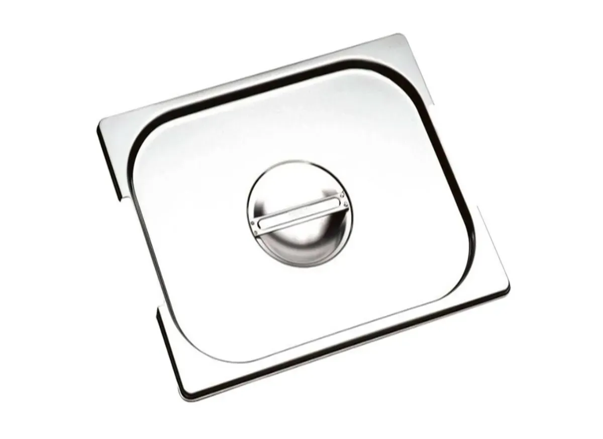 Tampa GN 1/4 Aço Inox 430 com Recorte Tecnocuba - TEC 044 — imagem 2