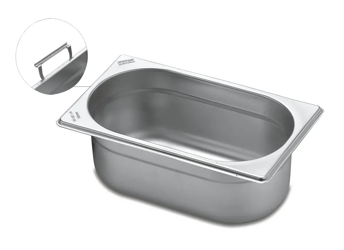 Cuba Gastronômica GN 1/4 x 65 mm Aço Inox com Alça Móvel Tramontina - TRM 160 — imagem 2