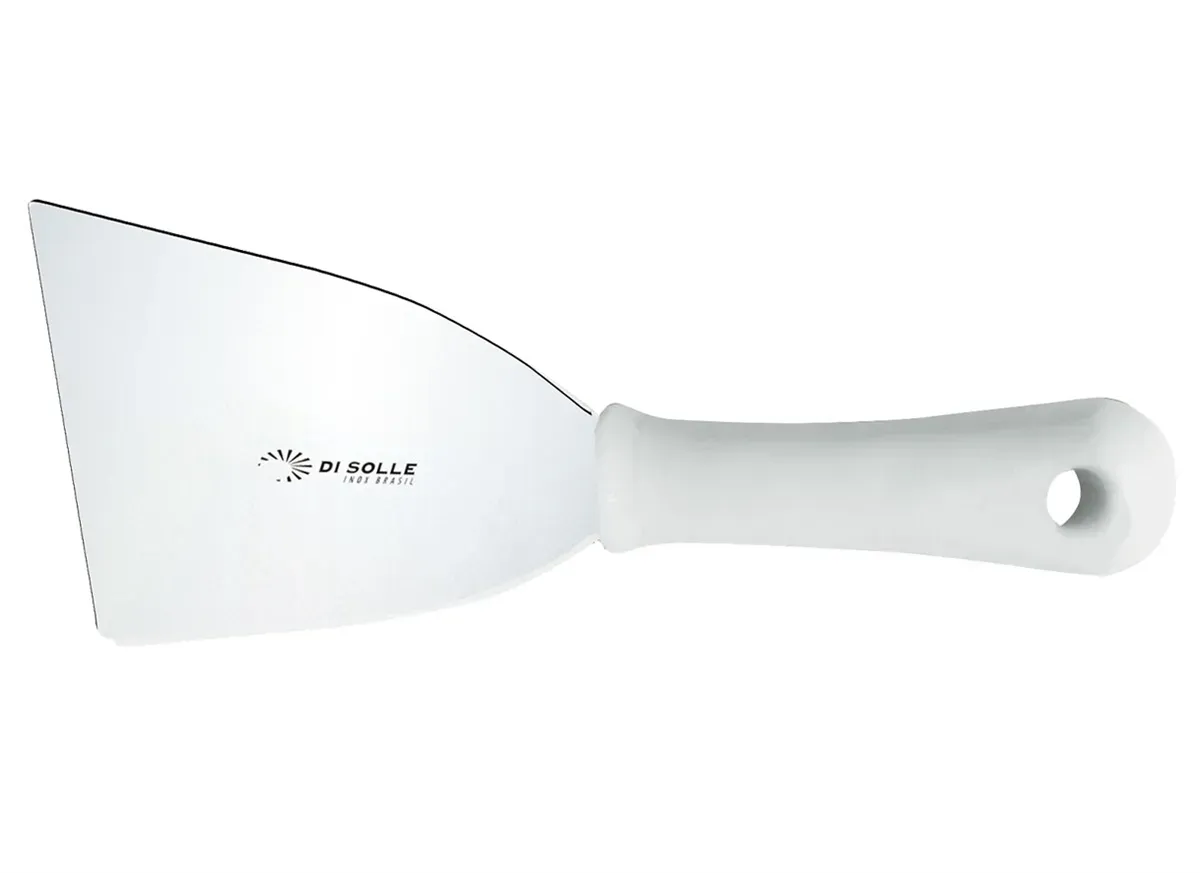 Espátula Reta Aço Inox 8 cm Branca Durafio Profissional Di Solle - SOL 058 — imagem 2