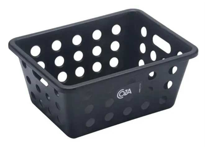 Cesta Organizadora Plástica Pequena Preto Coza - BRI 288 — imagem 2