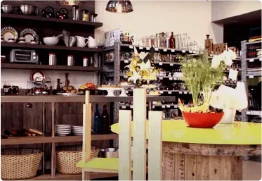 Loja charmosa de utensílios de cozinha