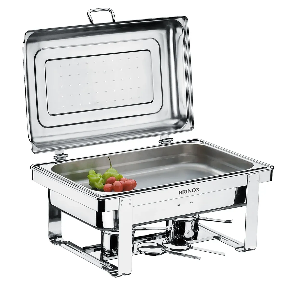 Rechaud Banho Maria Retangular Aço Inox GN 1/1 Savoy Brinox - BRI 144 — imagem 1