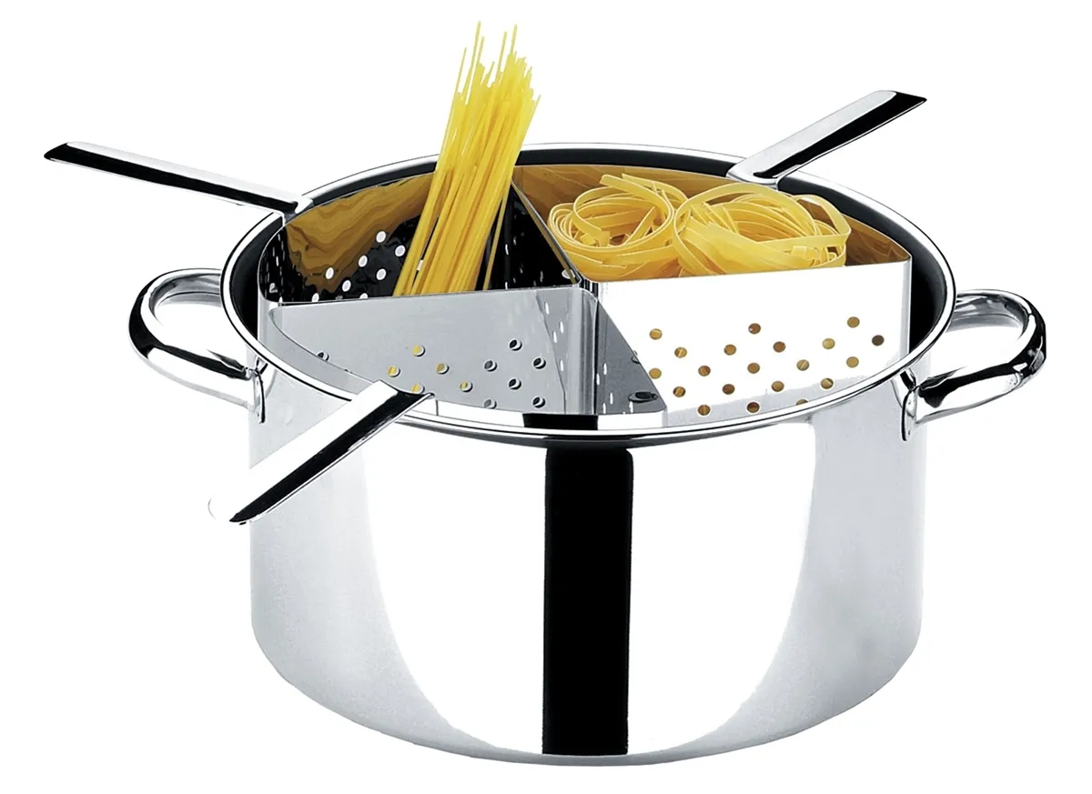 Espagueteira Aço Inox 4 Divisões 10 L Savoy Brinox - BRX 023 — imagem 2