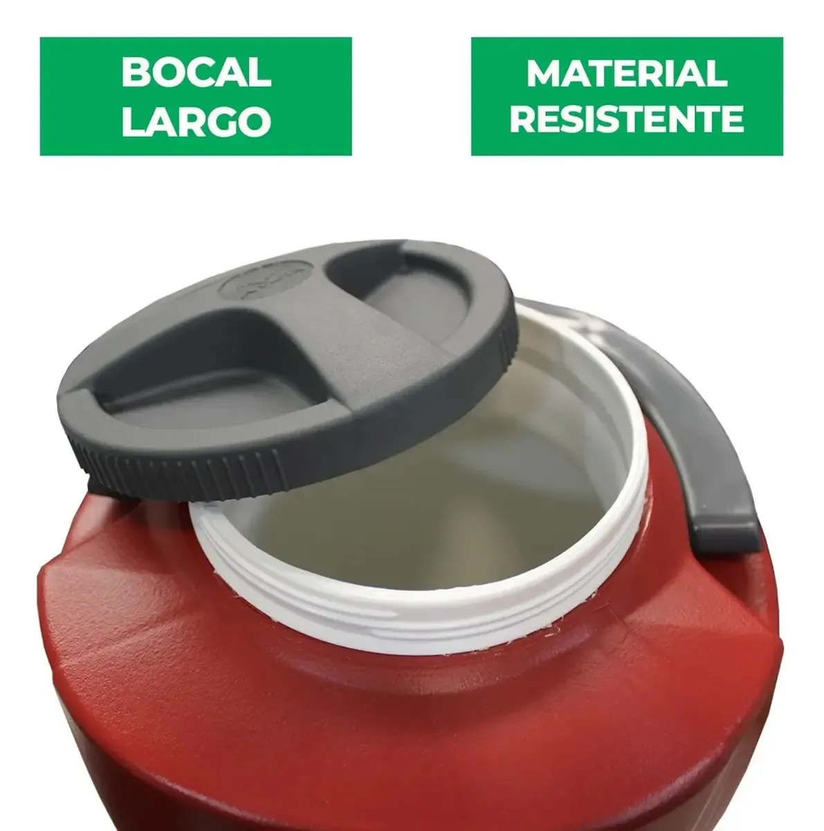 Botijão Térmico 12 L Vermelho Isotérmico Invicta - INV 021 — imagem 4