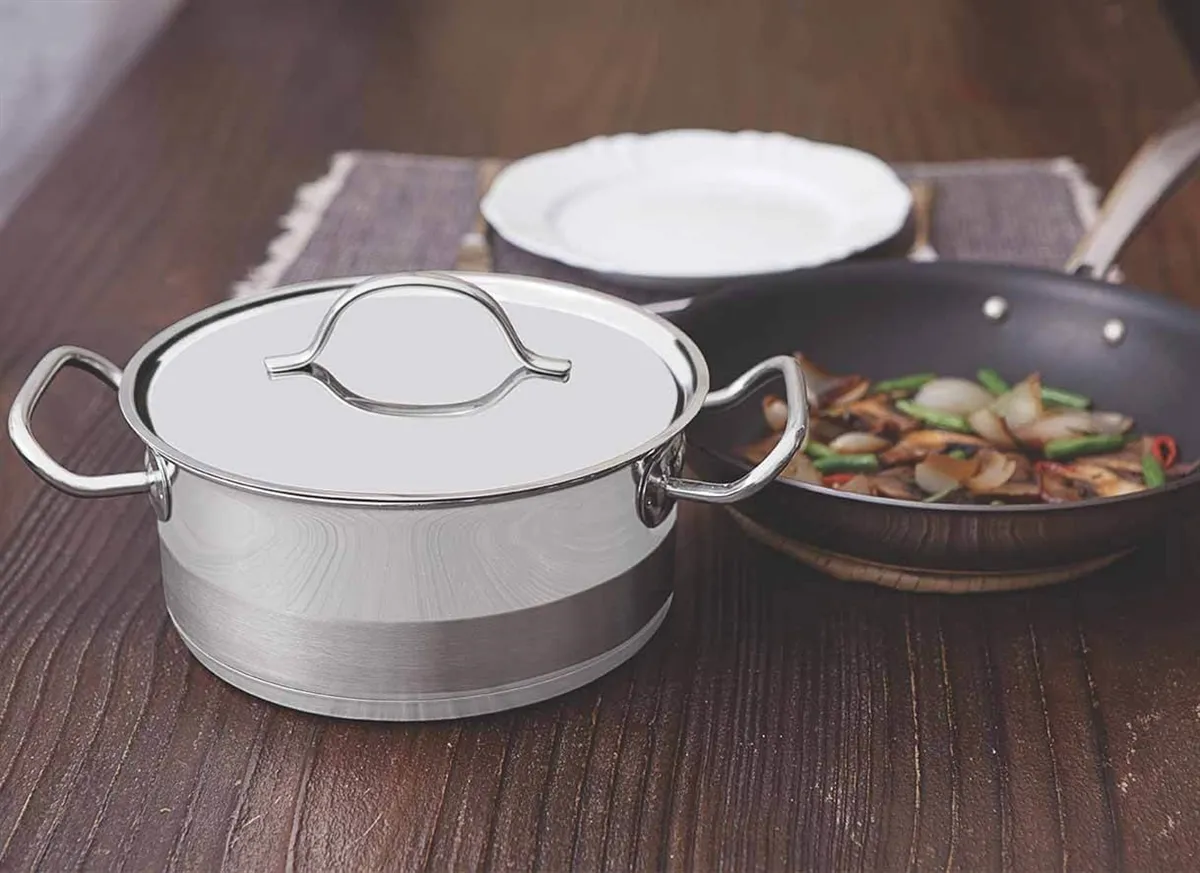 Caçarola Funda Aço Inox Tampa Plana 6,1 L Professional Tramontina - TRM 165 — imagem 2