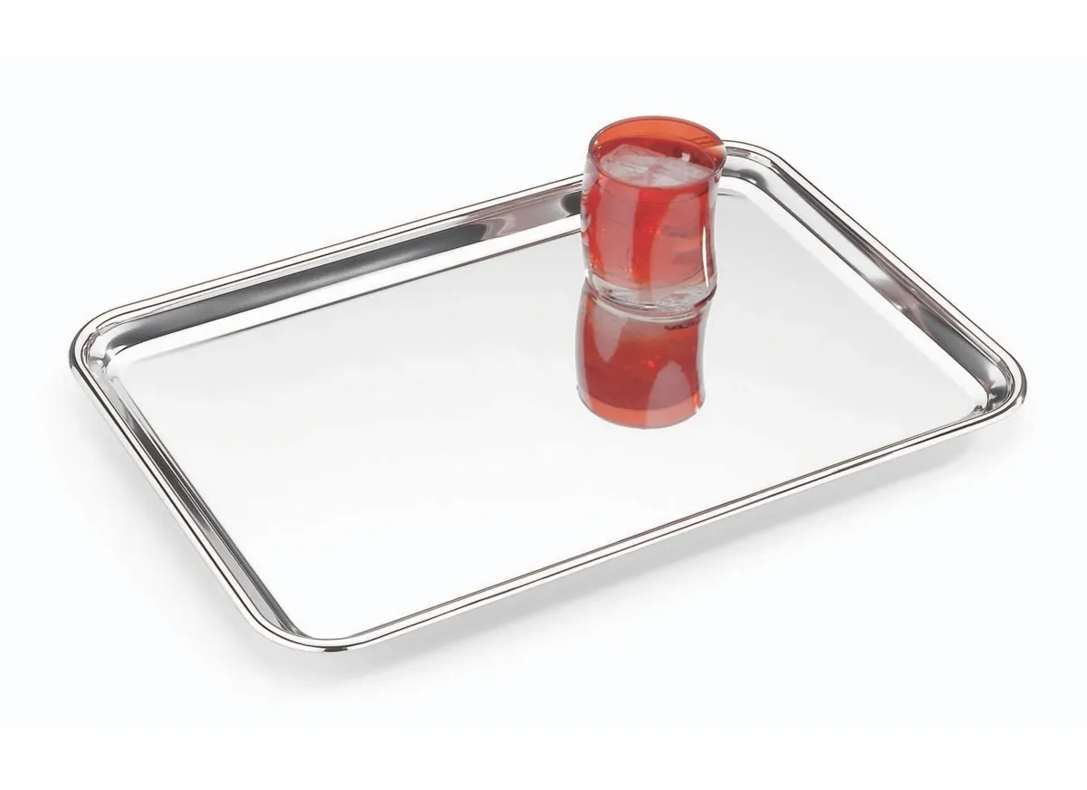 Bandeja Aço Inox Retangular 40 cm Service Tramontina - TMT 335 — imagem 2