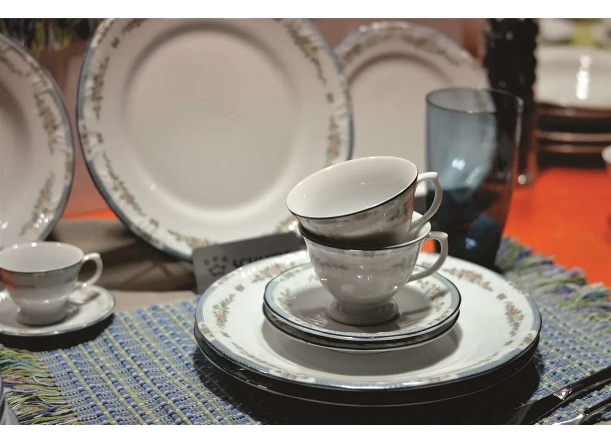Aparelho de Jantar e Chá 30 Peças Porcelana Luíza Schmidt - SCH 194 — imagem 2