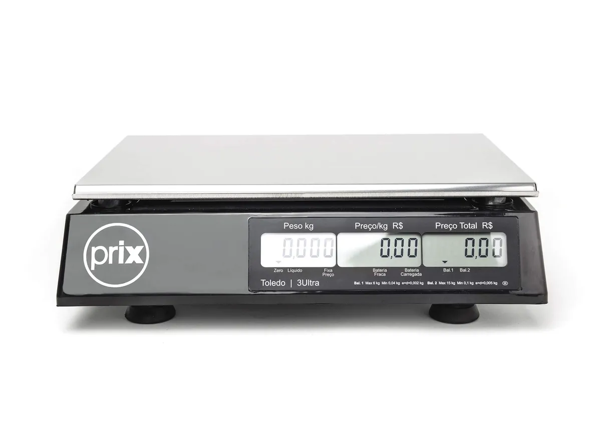 Balança Eletrônica Computadora com Bateria 30kg/10g RS232 Bivolt - Prix3 Ultra - Toledo - 0TD 341 — imagem 2
