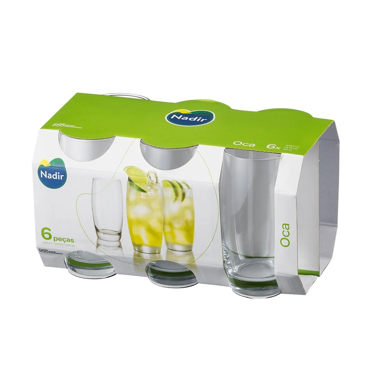 Conjunto de Copos Long Drink 400 ml (6 unidades) Oca Nadir - NAF 203 — imagem 2