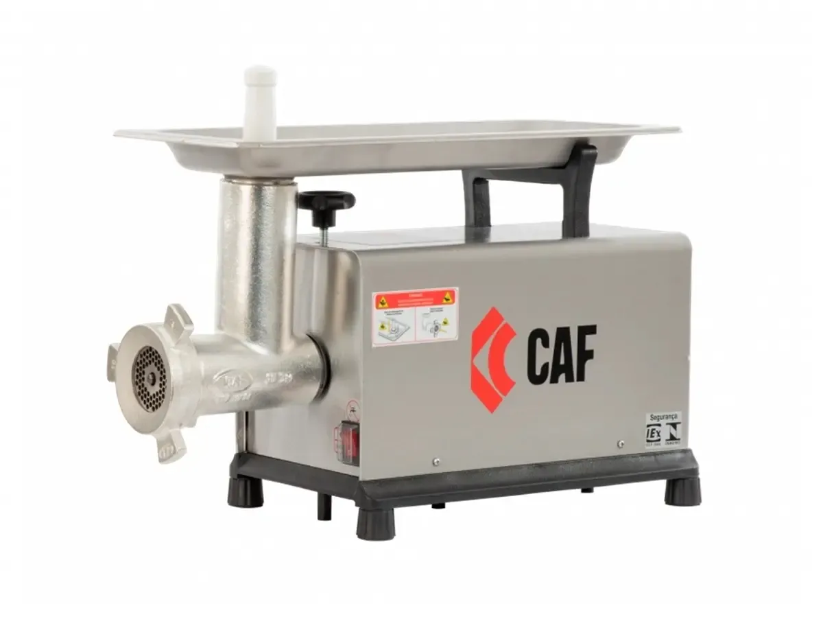 Picador de Carne Parcial Inox Boca 10 1/2cv Bivolt - CAF10 V17 - CAF Máquinas - 0CF 015 — imagem 3