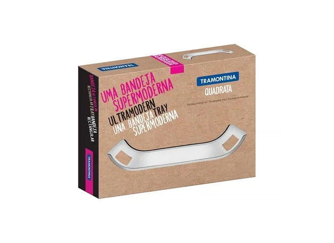 Bandeja Retangular Aço Inox 24,1 x 17,5 cm Tramontina - TMT 954 — imagem 2