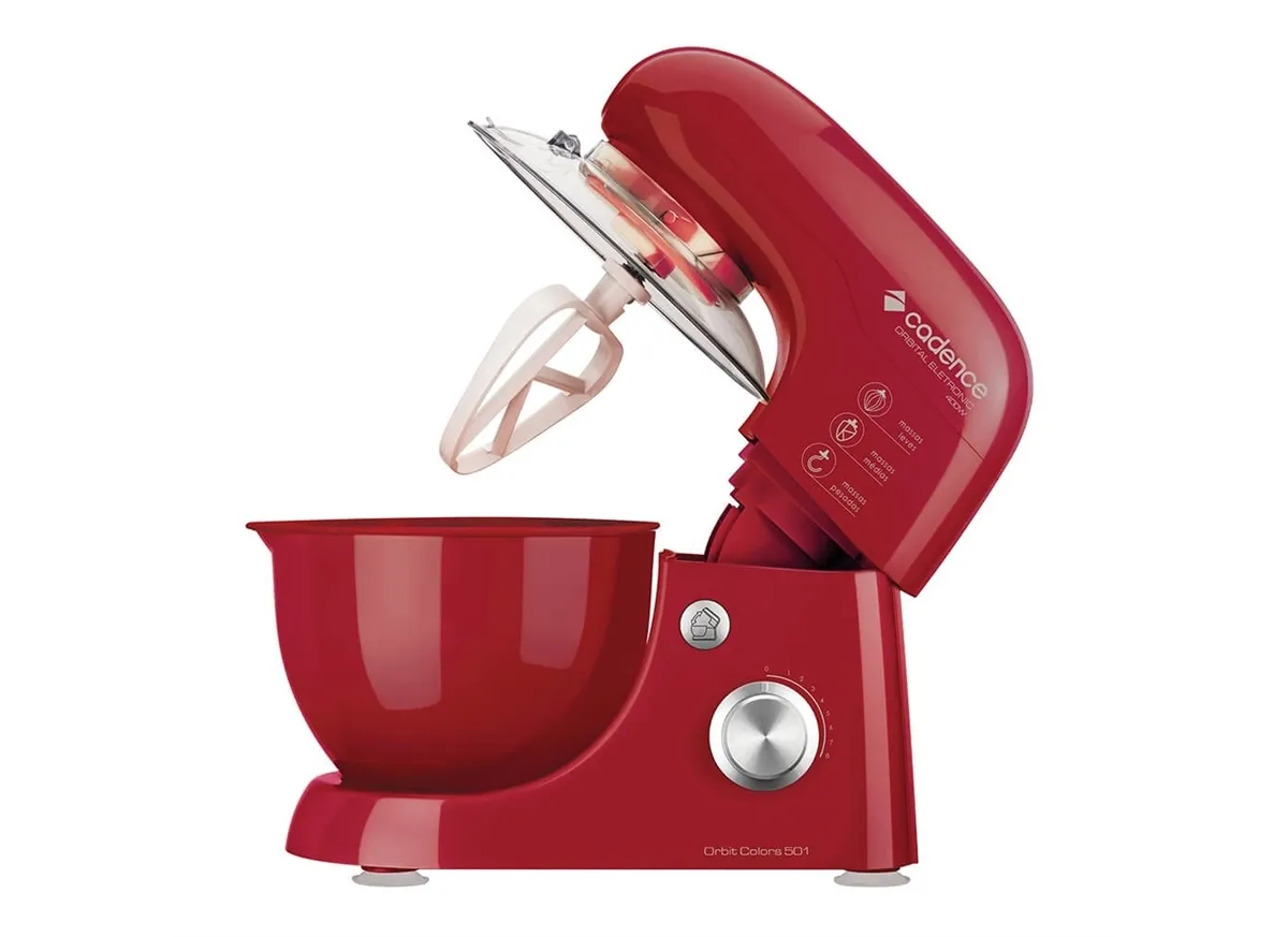 Batedeira Orbital 8 Velocidades 3 L Vermelha Orbit Colors 127 V Cadence - 0CD 002 — imagem 2