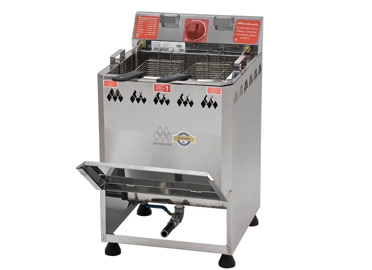 Fritadeira Elétrica Mesa Água e Óleo 2 Cestos 18 L 5000 W 220 V - FT.3.182 - Marchesoni - 0MA 019 — imagem 2