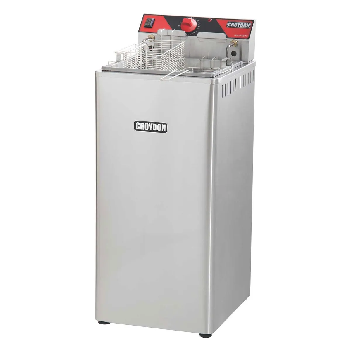 Fritadeira Elétrica Aço Inox 1 Cuba 2 Cestos 15 L 220 V Zona Fria - FZ25-2 - Croydon - 0CY 193 — imagem 2
