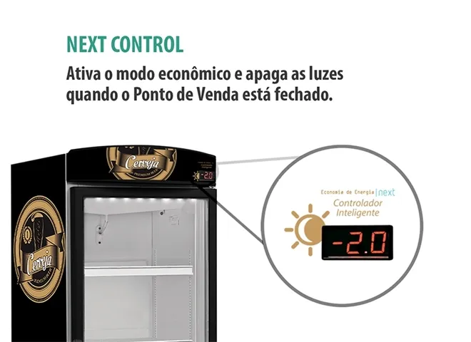 Cervejeira Vertical 1 Porta de Vidro Adesivada 572 L 220 V - VN50RLD030 - Metalfrio - 0MT 063 — imagem 2