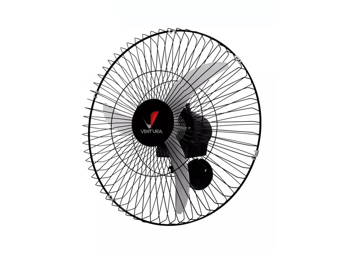 Ventilador de Parede Oscilante Preto 60 cm Bivolt Ventura Venti Delta - 0VD 003 — imagem 2