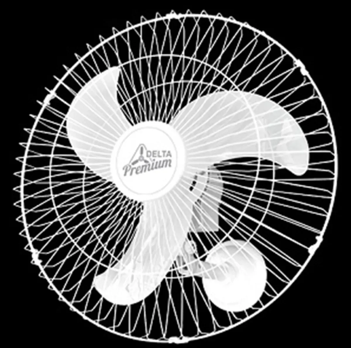 Ventilador Oscilante 60cm Parede Branco Bivolt Premium 79-6423 - Venti Delta - 0VD 005 — imagem 2