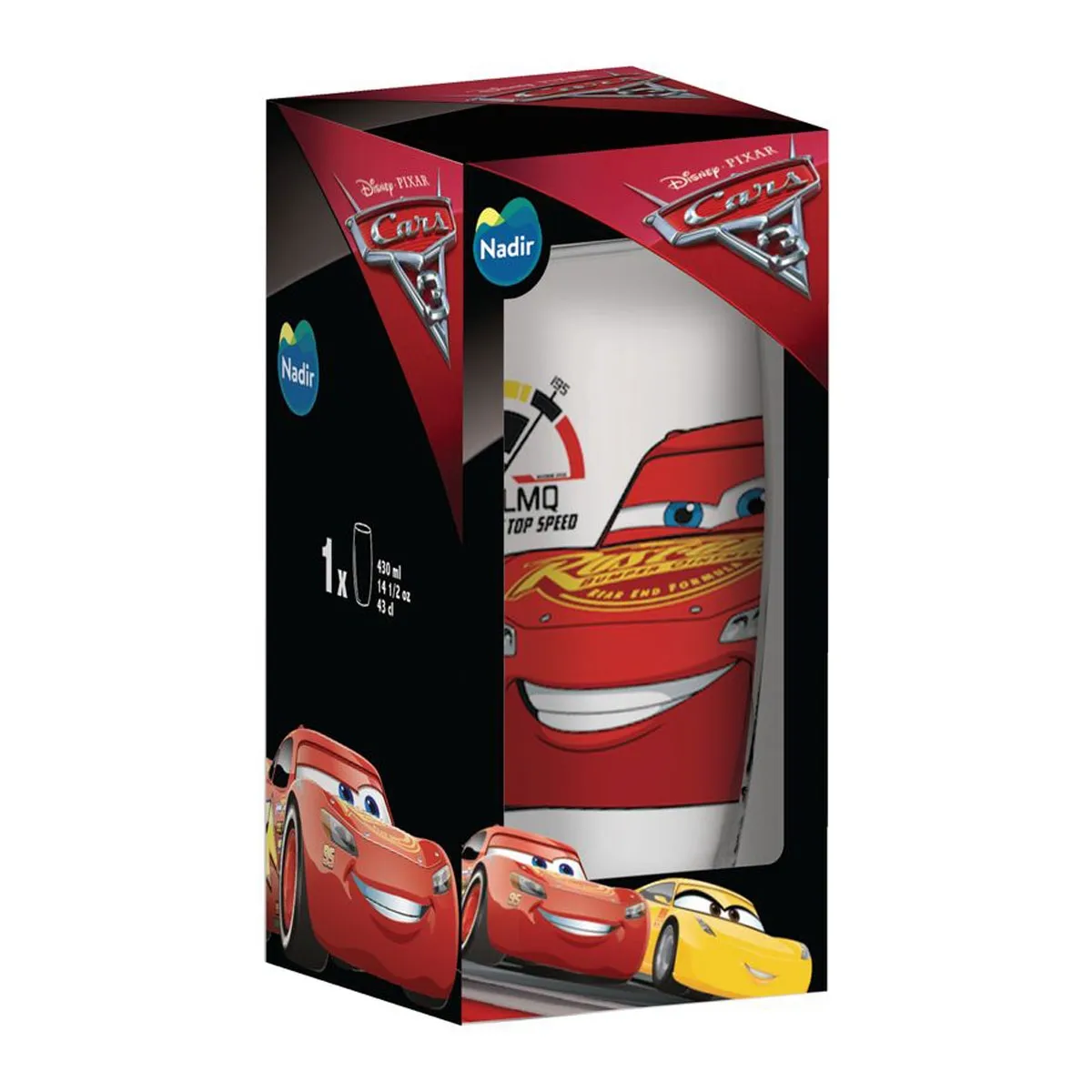 Copo Long Drink 430 ml Decorado Disney Carros 3 Nadir - NAF 227 — imagem 4