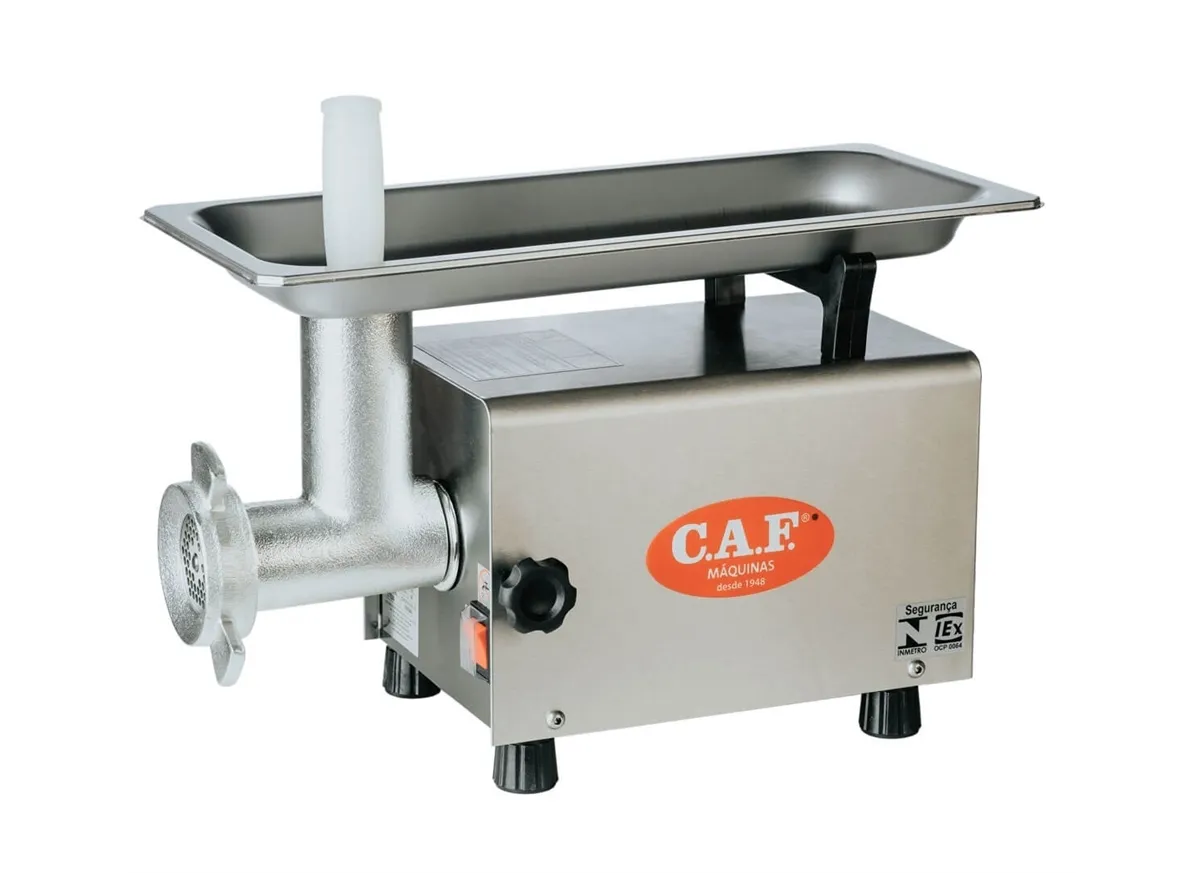 Picador de Carne Aço Inox Boca 8 220 V - CAF8 -CAF Máquinas - 0CF 007 — imagem 2