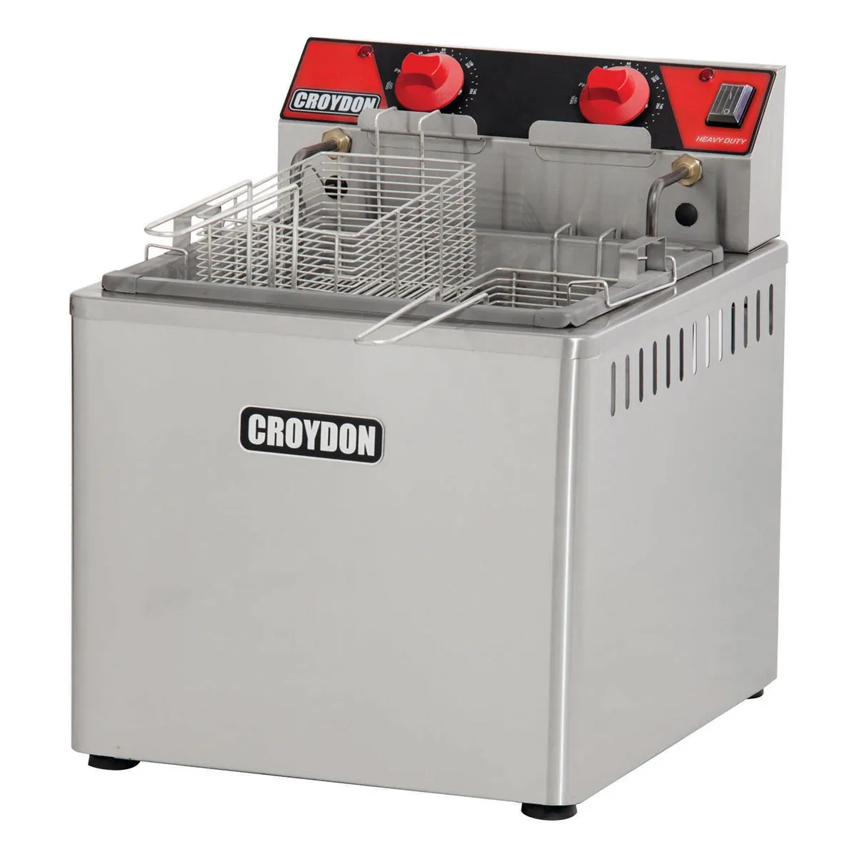Fritadeira Elétrica Aço Inox 1 Cuba 2 Cestos 15 L 220V - FZM8-2 - Croydon - 0CY 017 — imagem 2