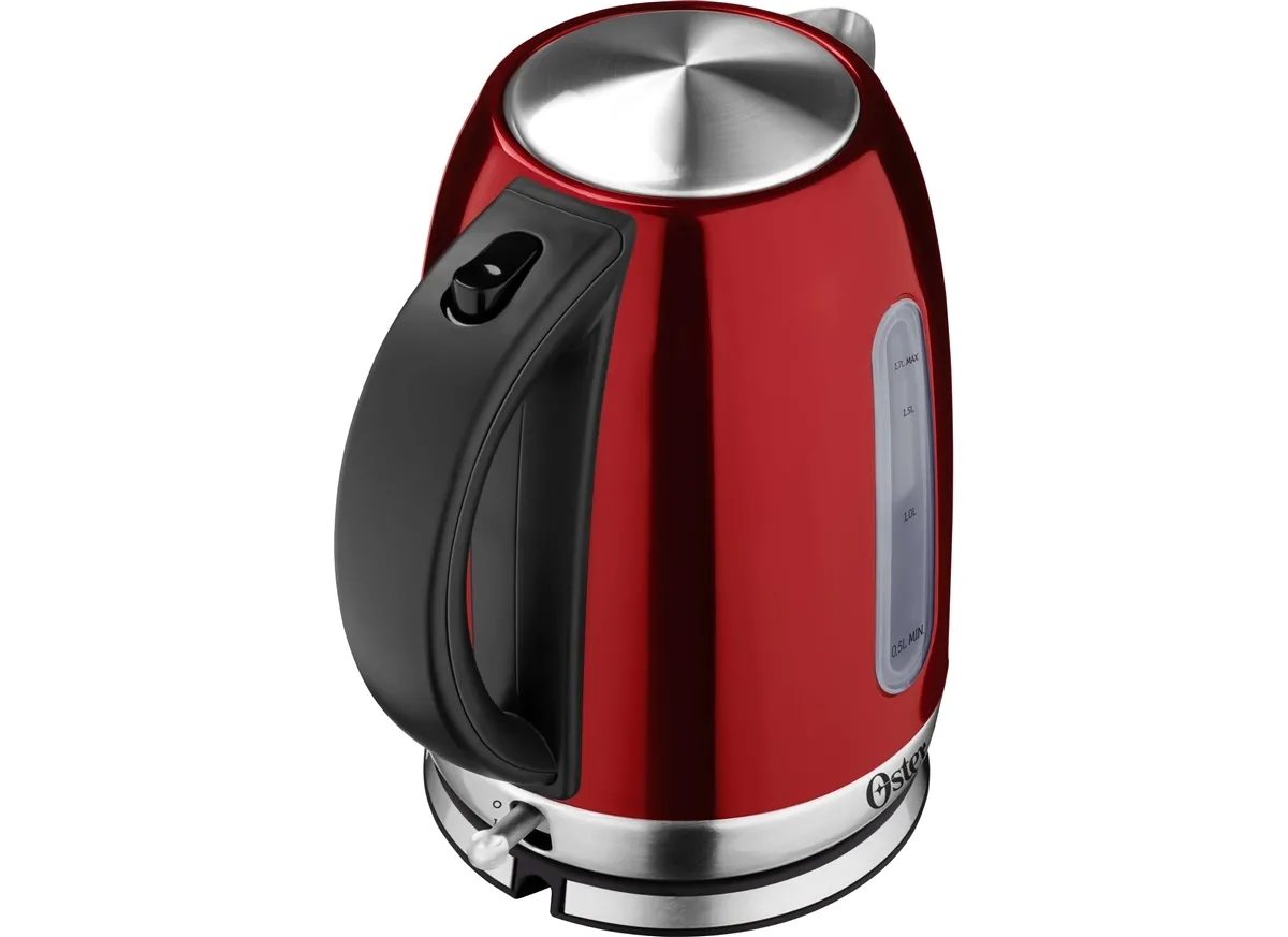 Chaleira Elétrica Aço Inox 1,7 L 127 V Vermelha Oster - 0OT 051 — imagem 2