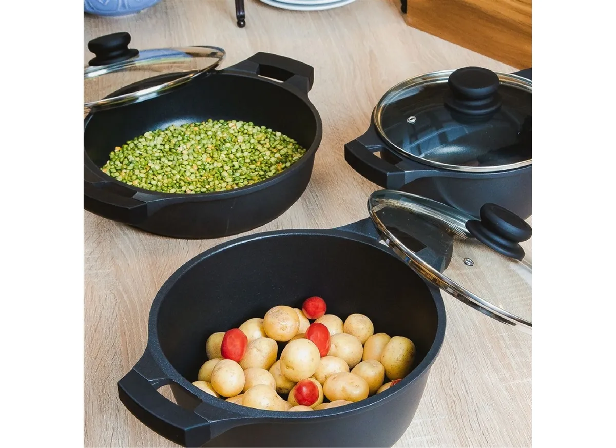 Caçarola Antiaderente Preta 28 cm Linha Biocook Jomafe - JOM 003 — imagem 2