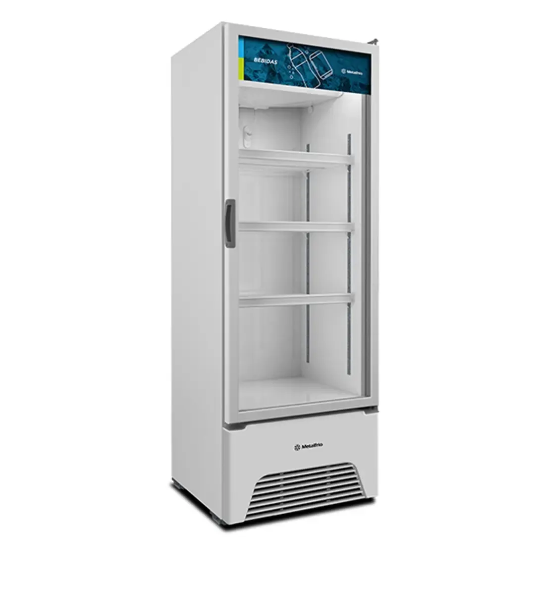 Refrigerador Vertical 403l Porta Vidro 220v Branco Essential VB40ALD001 - Metalfrio - 0MT 117 — imagem 8