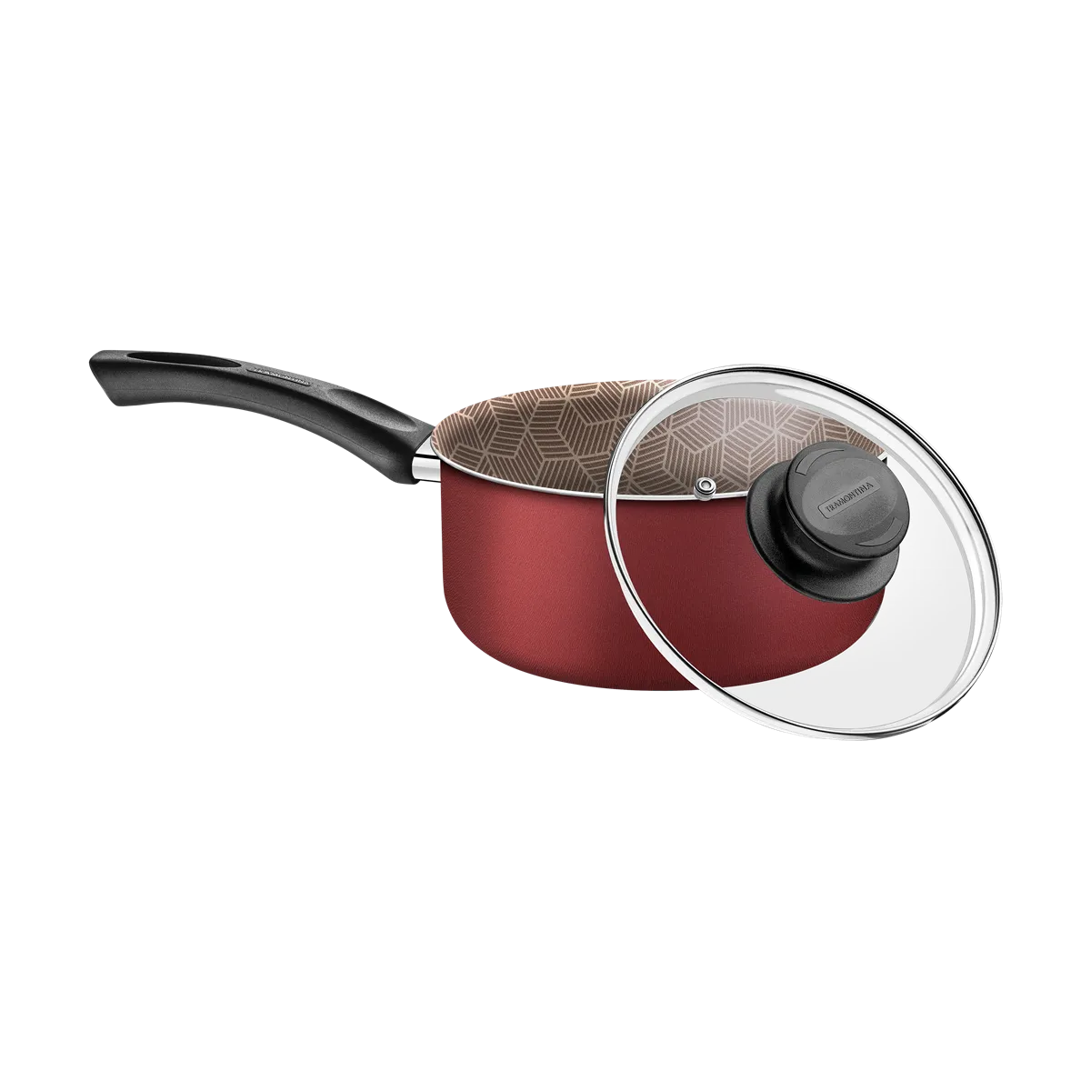 Panela Alumínio 18cm Starflon Vermelha Paris Tramontina - TRM 652 — imagem 2