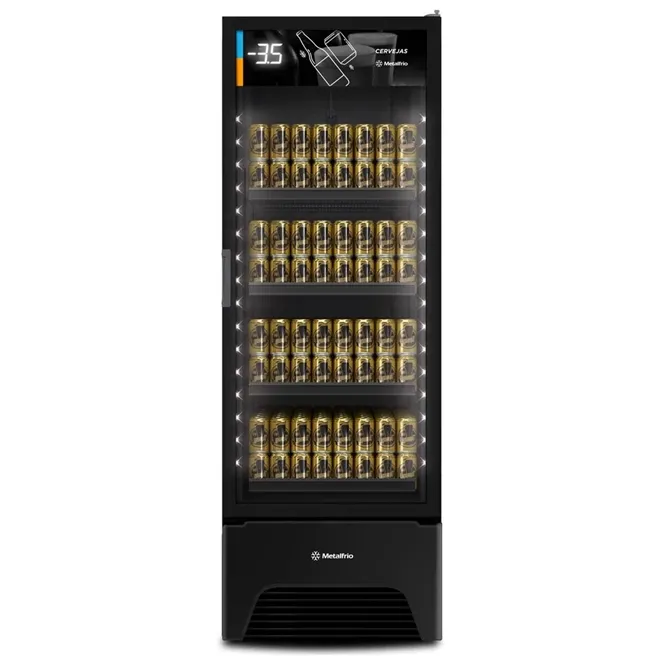 Cervejeira Expositora Metalfrio Optima All Black 576L 127 V - VN50AH - 0MT 119 — imagem 2