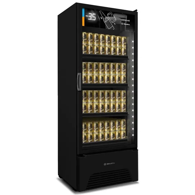 Cervejeira Expositora Metalfrio Optima All Black 576L 127 V - VN50AH - 0MT 119 — imagem 4