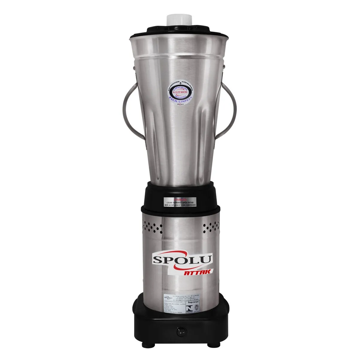 Liquidificador 6L Attak Spolu Baixa Rotação Bivolt - SPL-055 - 0SL 082 — imagem 4