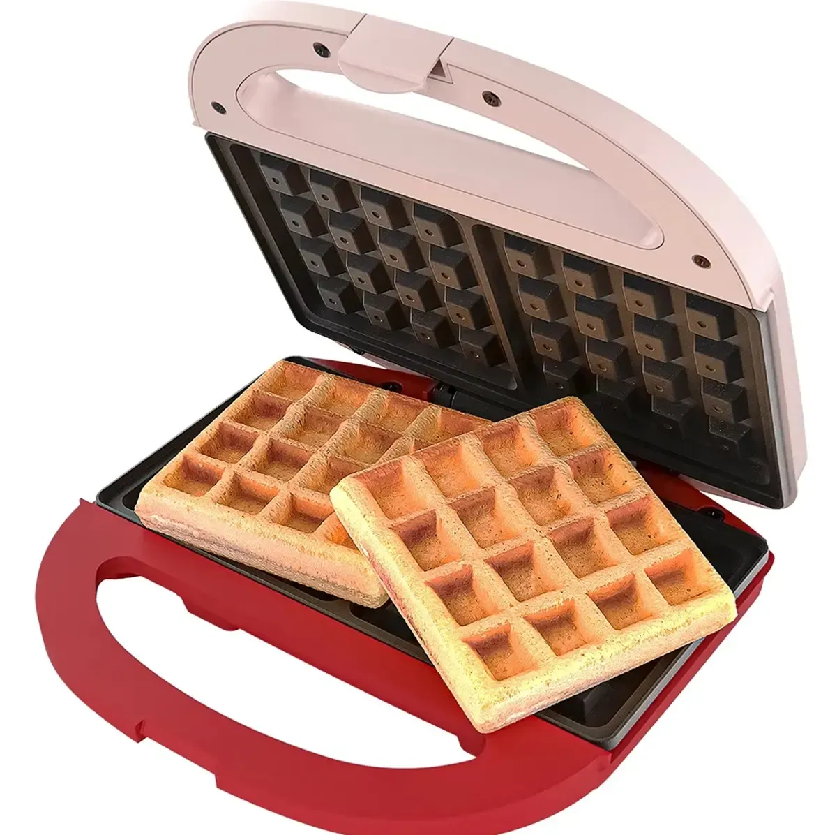 Máquina de Waffles Duet 750w Vermelha Doméstico  WAF200-127 - Cadence - 0CD 123 — imagem 2