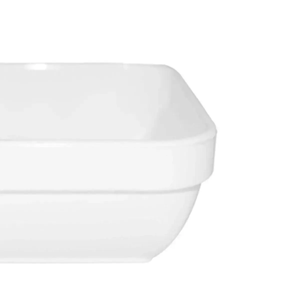 Travessa Quadrada Branca de Polipropileno 250ml Cheff Cook - Vemplast - VEM 232 — imagem 2