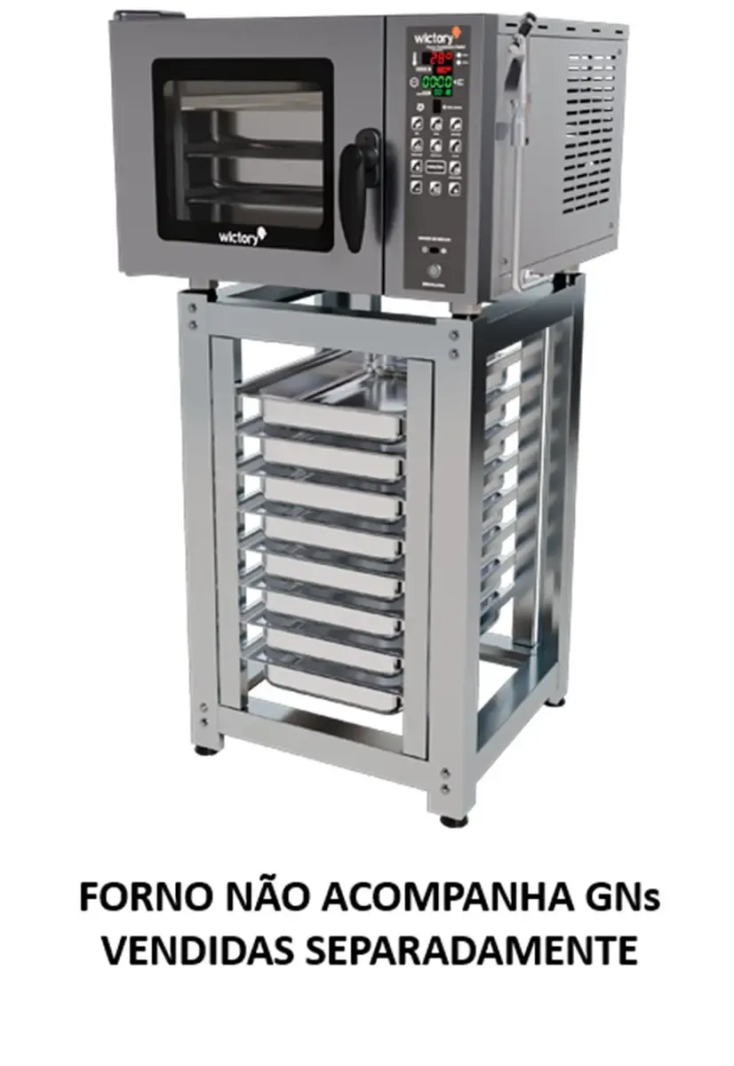 Forno Elétrico Combinado Digital Para 3 Gns Com Cavalete WCAA-03NE M220 - 0WC 032 — imagem 2