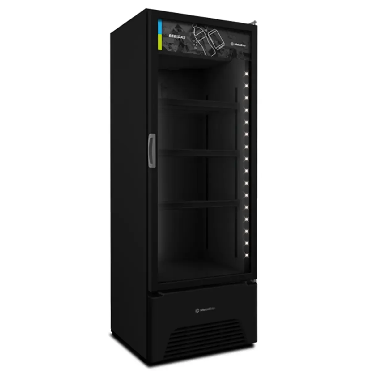Refrigerador Vertical 403L Porta Vidro 220V Essential All Black VB40AHDD26 - Metalfrio - 0MT 124 — imagem 2