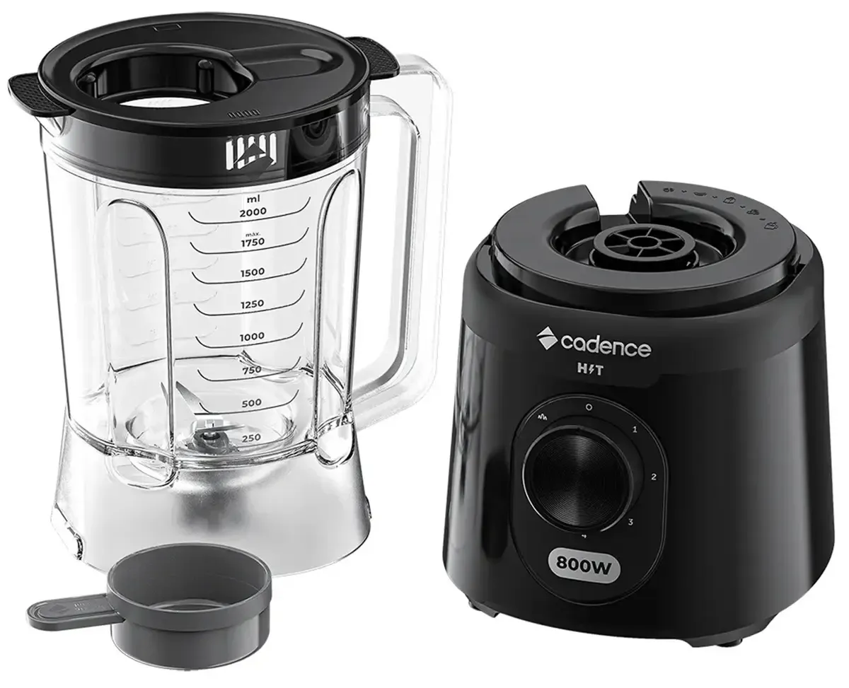 Liquidificador 2,5l Copo Medidor 800w Hit Preto 127V LIQ200 - Cadence - 0CD 126 — imagem 7