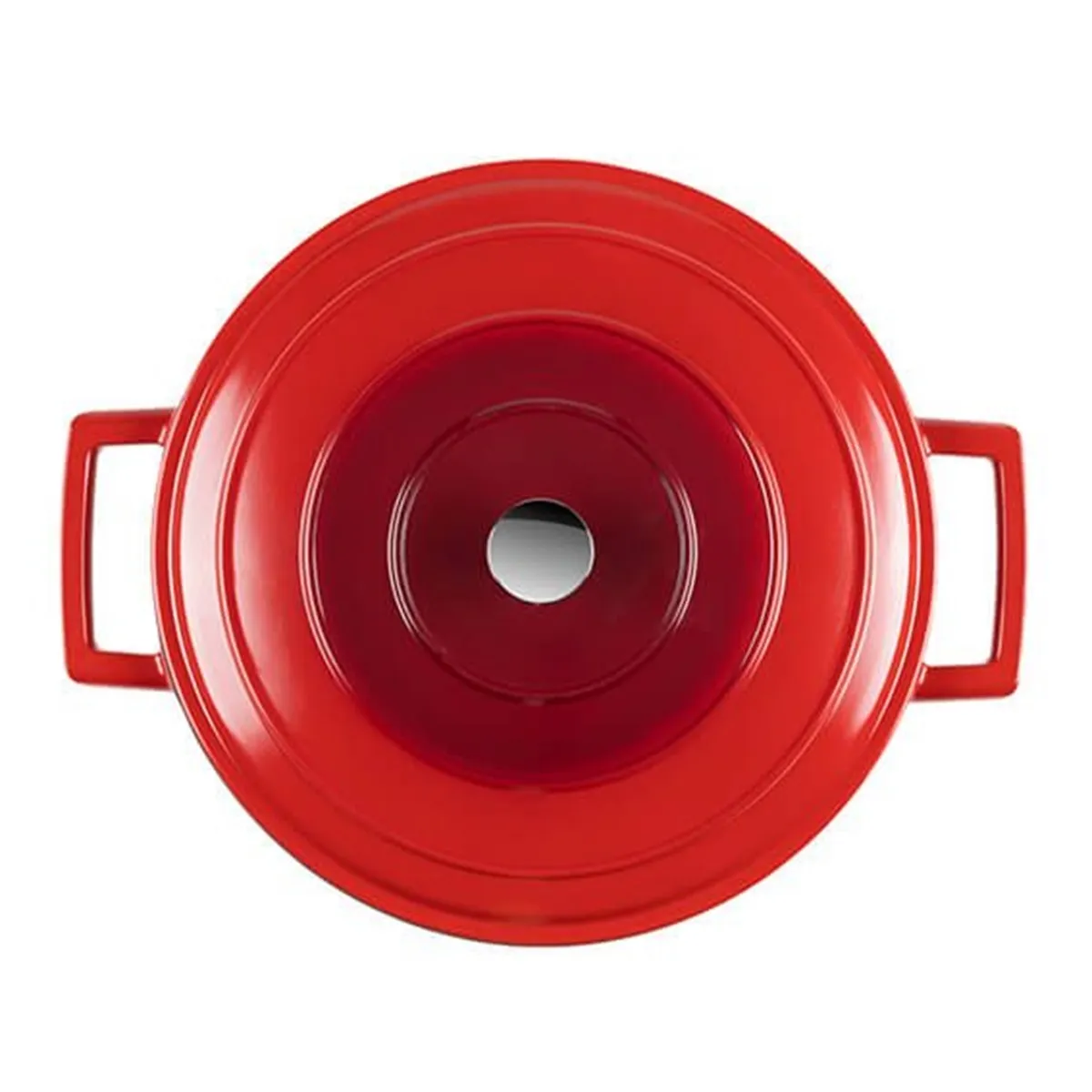 Caçarola Aluminio Baixa 28cm ONE c/tampa Antiaderente Vermelha Jomafe - JOM 095 — imagem 3